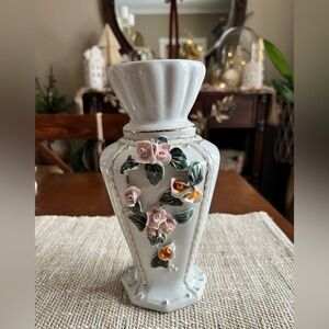Floral relief Vase